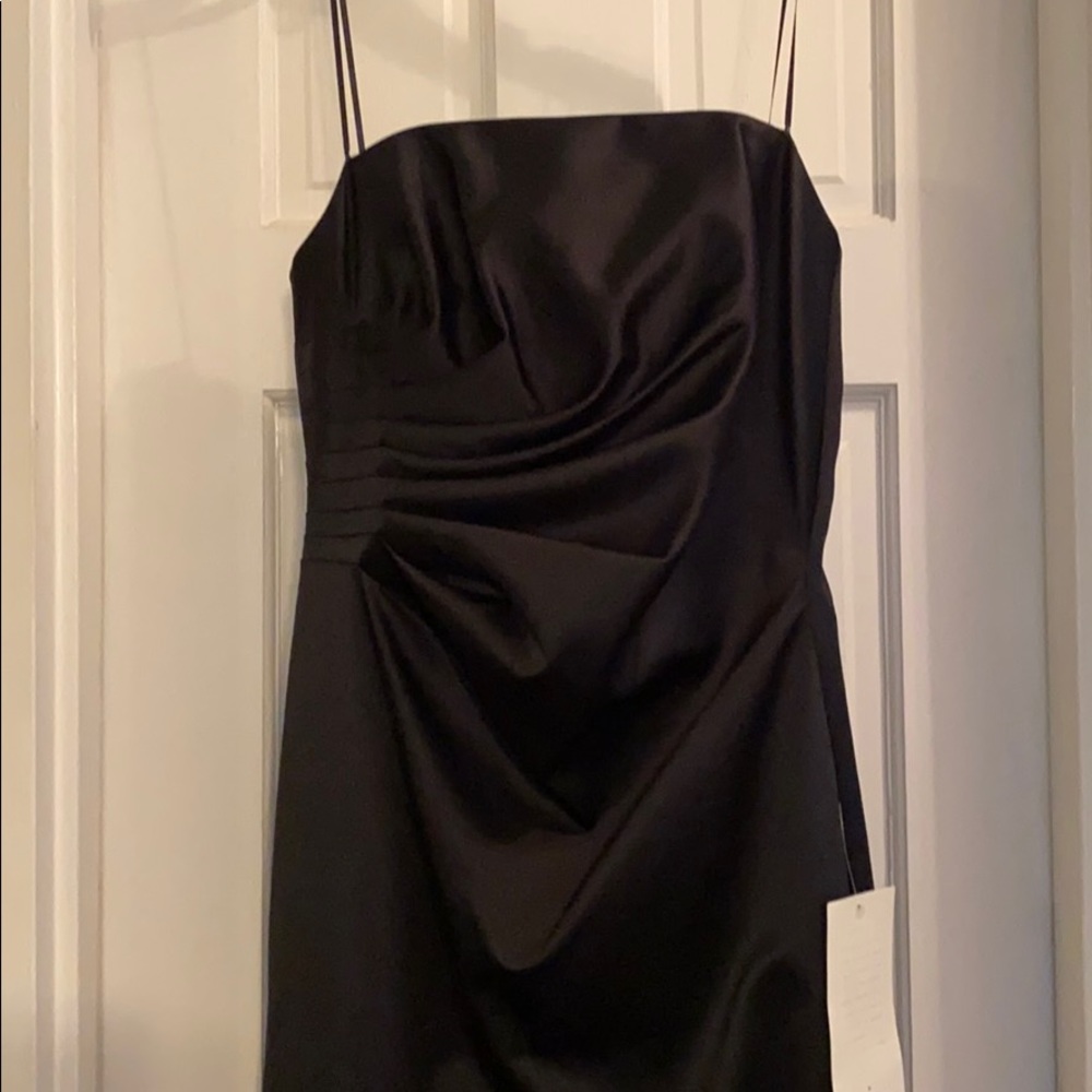 ABS Allen Schwartz Black Strapless Gown - Picture 2 of 7